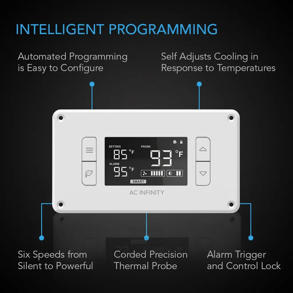 Système de refroidissement pour Home cinémas et ordinateurs AC Infinity Airplate T8 blanc