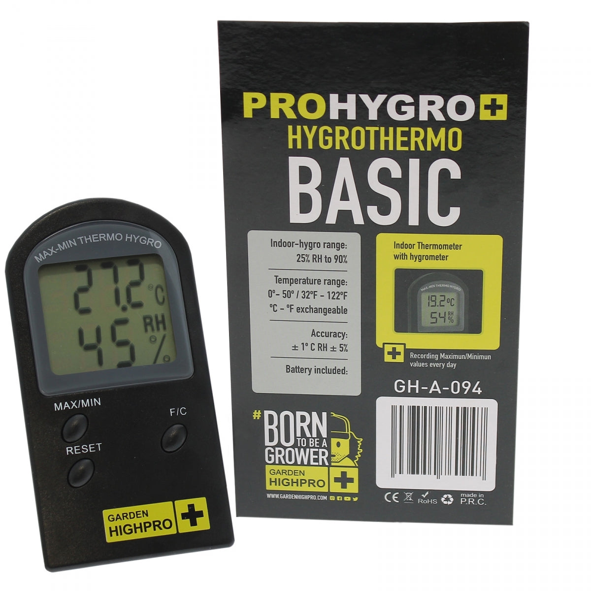Garden HighPro Prohygro Basic - Thermomètre / Hygromètre