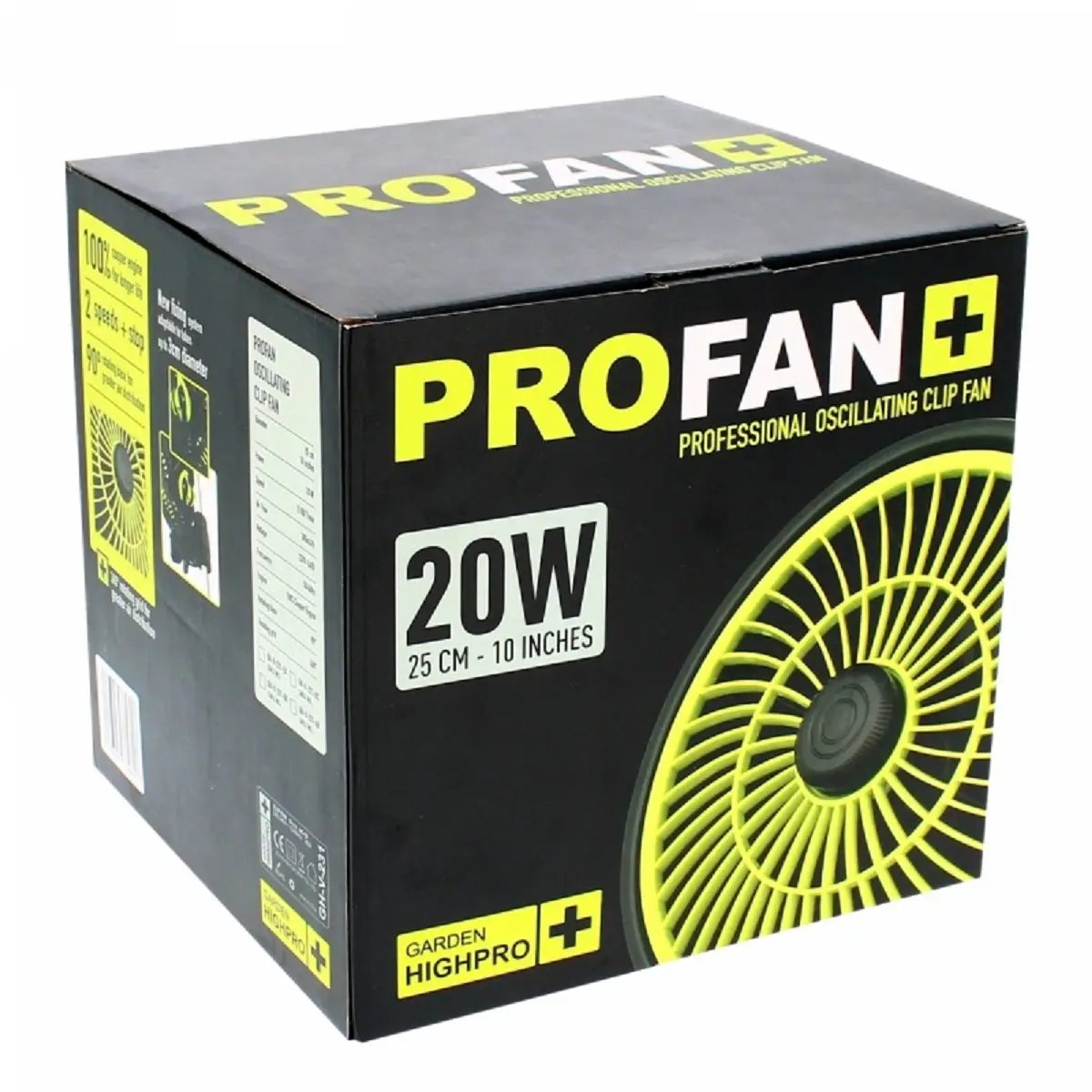 Ventilateur à pince oscillant Garden HighPro Profan V2.0